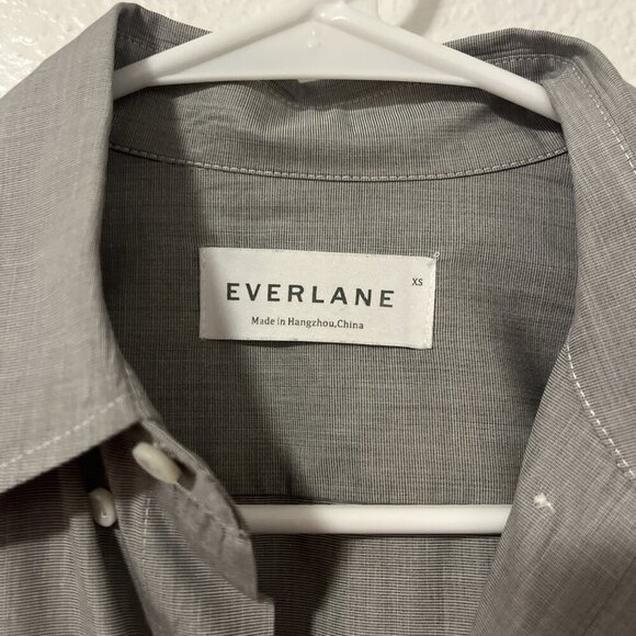 Everlane Men's Classic Oxford Shirt Gray Size XS Button Down Long Sleeve - Picture 3 of 7